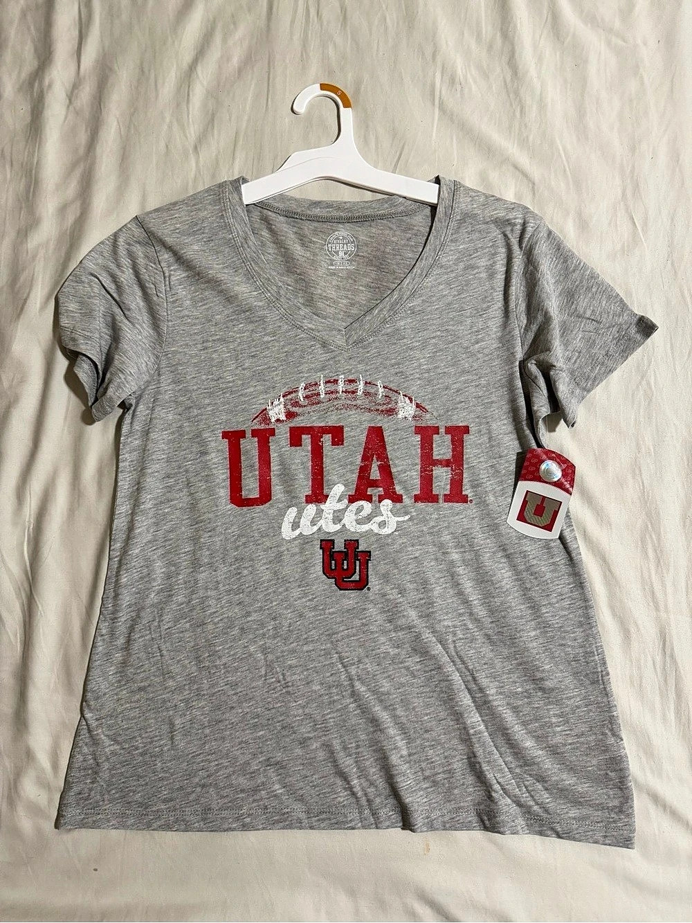 Fanatics Utah Utes Fanatics tee Gray Tee Size Small NWT
